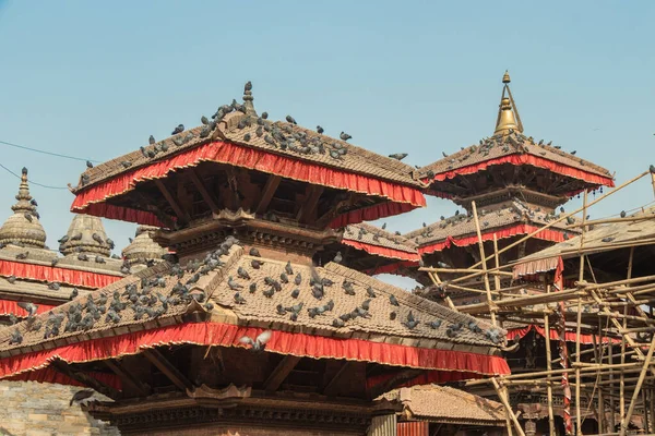 Verschillende Tempels Gelegen Kathmandu Durbar Plein World Heritage Sites Verklaard — Stockfoto