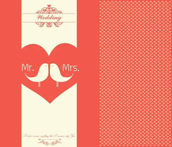 Valentine 's Day Vintage Card - Illustration — стоковый вектор