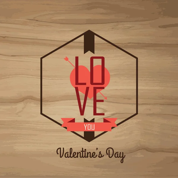 Aftelkalender voor Valentijnsdag/Vector instellen vintage etiketten — Stockvector
