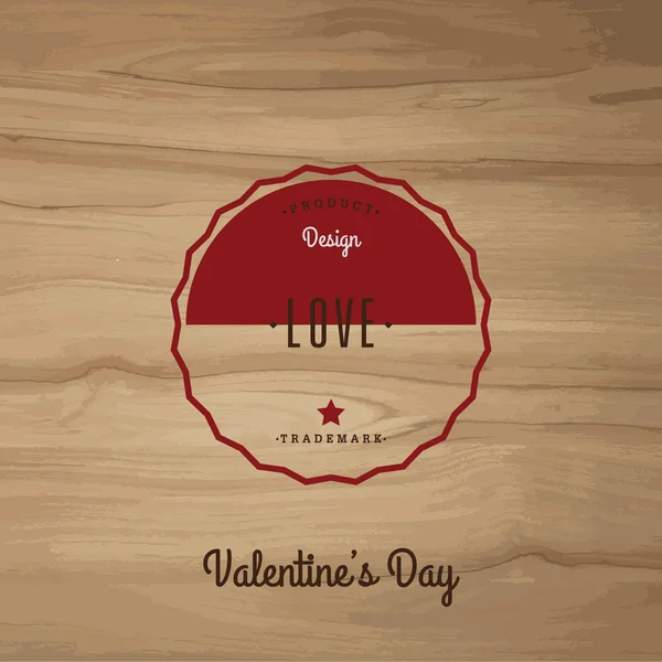 Valentine 's day / Vector set vintage labels — стоковый вектор