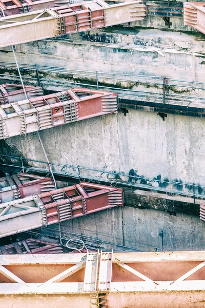 Sitio de construcción de la estación de tren subterráneo —  Fotos de Stock