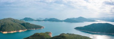 High Island Reservoir, Countryside Park, Sai Kung, Hong Kong 'un inanılmaz manzarası