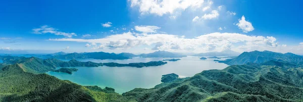 Aerial Panorama Landscape Plover Cove Reservoir Χονγκ Κονγκ Outoor Ημέρα — Φωτογραφία Αρχείου