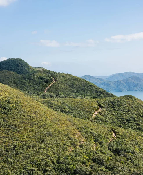Senderismo Sendero Las Montañas Campo Hong Kong — Foto de Stock