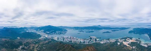 Панорамный Вид Шань Новый Район Города Гонконге Рядом Парком Сельской — стоковое фото