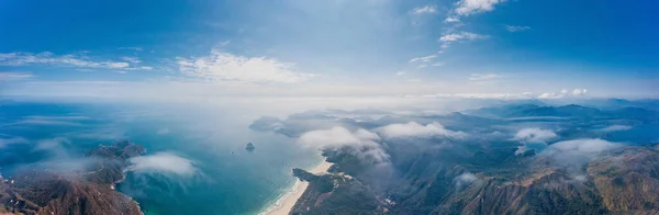 Letecký Pohled Big Wave Bay Slavnou Turistickou Stezku Sai Kung — Stock fotografie