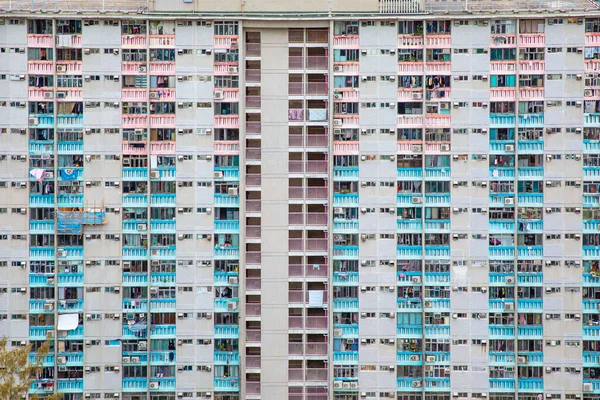 Δημόσια Ακίνητα Στο Kowloon Χονγκ Κονγκ Πολυσύχναστα Σπίτια Για Ηλικιωμένους — Φωτογραφία Αρχείου