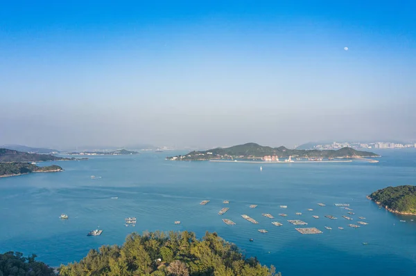 Fiskeby Nära Hei Ling Chau Lantau Island Hongkong Flygfoto Utomhus — Stockfoto