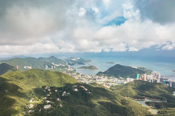Hermosa Vista Aérea Del Distrito Sur Hong Kong Zona Residencial —  Fotos de Stock