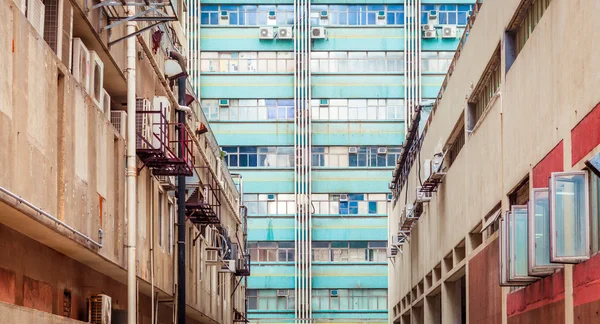 Buidings industriais antigos em Hong Kong, Ásia — Fotografia de Stock