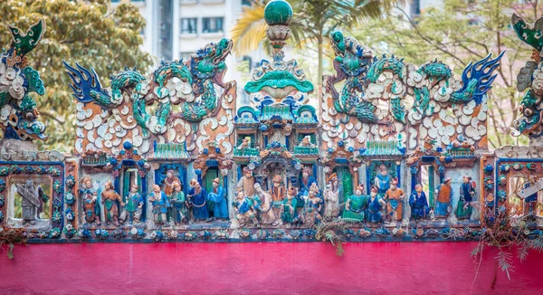 Dekoration på taket av en Chinese Temple — Stockfoto