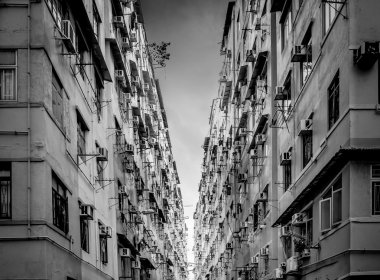 Eski bölgesinde, Hong Kong siyah ve WHI konut aprtment