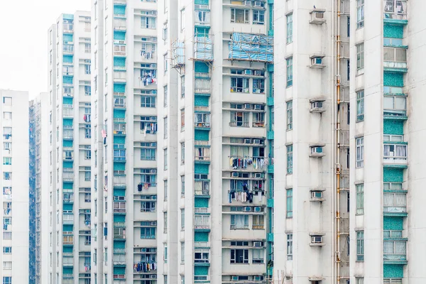 Αφηρημένη γωνία του Hong Kong στέγαση, Ασία — Φωτογραφία Αρχείου