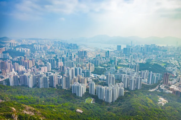 Κατοικημένη και επιχειρηματική περιοχή της Ανατολής Hong Kong — Φωτογραφία Αρχείου