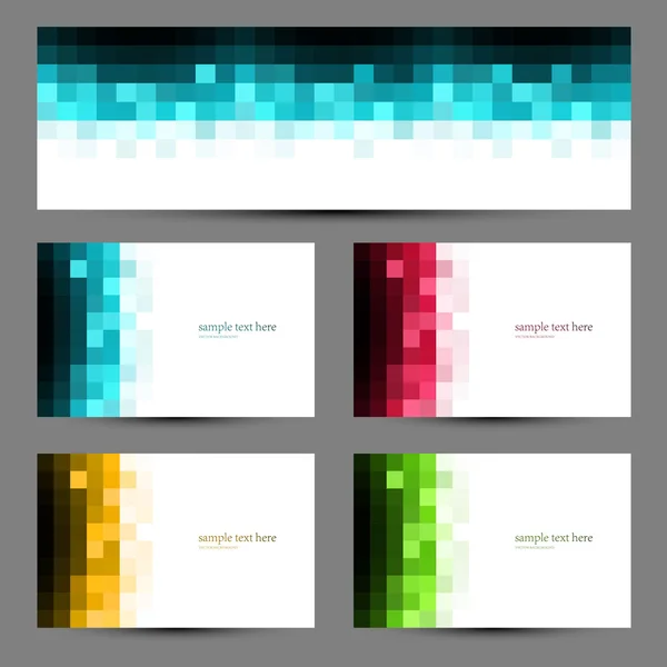 Fondo de mosaico de color abstracto — Vector de stock