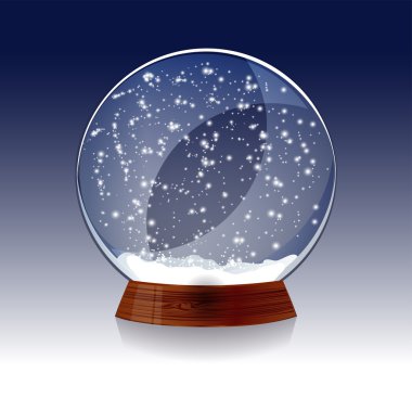 Şeffaf Noel sihirli snowglobe