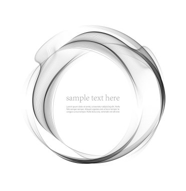 Dalga satır soyut. Vektör çizim