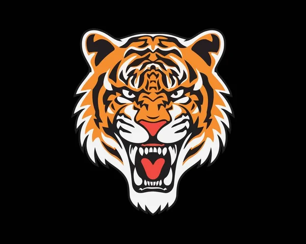 Tiger Face Vector File Редактируемый Файл Tiger — стоковый вектор