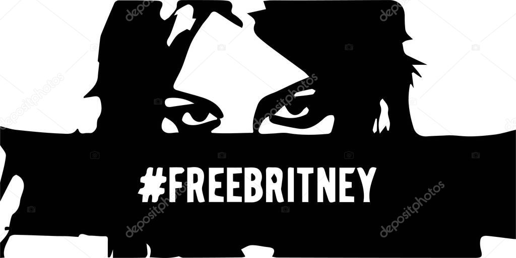 Free Britney vector file | Free Britney illustration Editable file