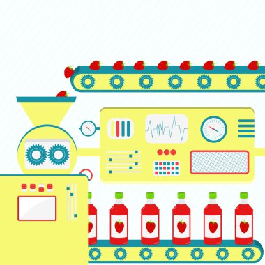 Çilek suyu Sanayi üretim