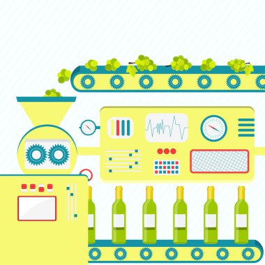 Beyaz şarap Sanayi üretim