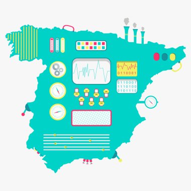 İspanya makine Haritası