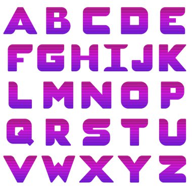 Mor gradyan ile alfabe