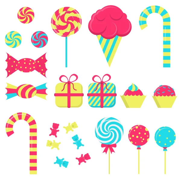 Plusieurs bonbons — Image vectorielle