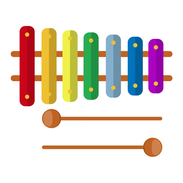 Xylophone toy — Stock Vector