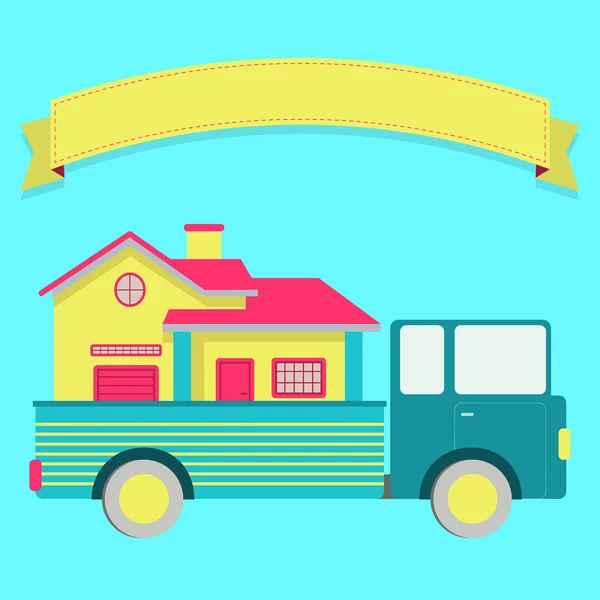 Cambiando la casa — Vector de stock