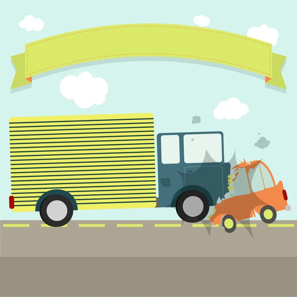 Accidente de tráfico — Vector de stock