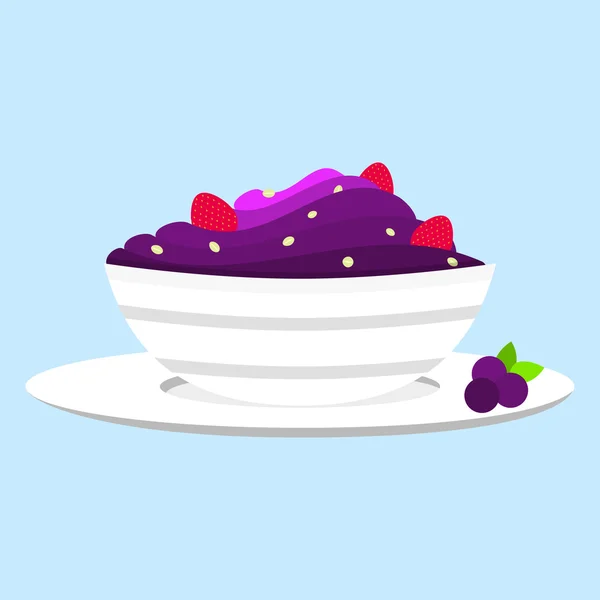 Crema de acai — Vector de stock