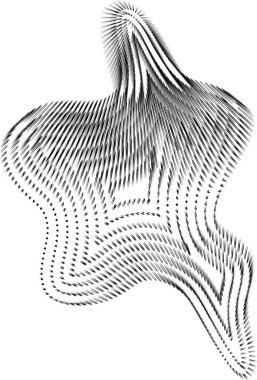 Dalgalı çizgiler ve yumuşak dalgalanmalar sıvı dokusu ve organik yapısı ile bu bozulmuş ağı tanımlar..