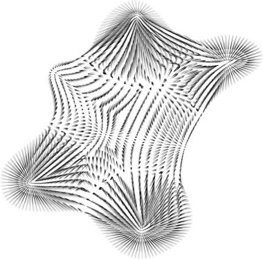 Organik dalgalı ağ şekli, dokulu bozulma ve yumuşak dalga yapısı ile dinamik bir şekilde akar.