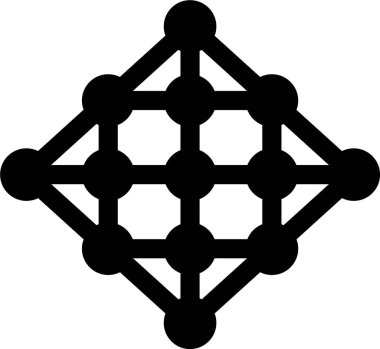 Dairesel noktaların yapılandırılmış dizaynı bir tasarım oluşturuyor.