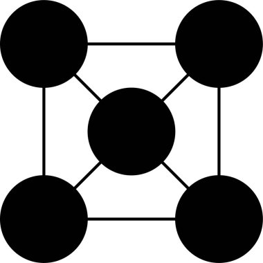 Dairesel noktaların yapılandırılmış dizaynı bir tasarım oluşturuyor.