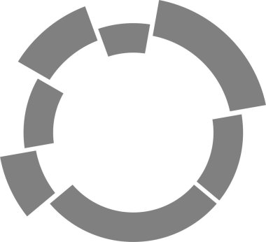 Dairesel halka formu radyal yönelim ve dengeli simetri yoluyla düzenlenmiş birden fazla segmente ayrılır.