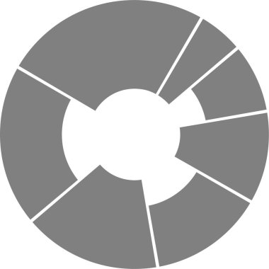 Radikal tekerlek bileşimi, tutarlı orantılı bölümlerle çağdaş dairesel bir düzende veri yapılandırır.