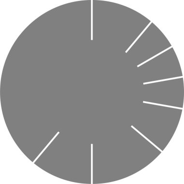 Geniş turta bölümü büyük veri alanlarını vurgulayan dairesel bir biçim oluşturur ve radyal yapıyı temizler.