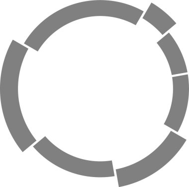 Çoklu bağlantılı dairesel düzeyler katmanlı radyal bilgiyi gösteren yapılandırılmış bir bilgi oluşturur.