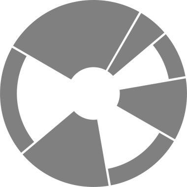 Dairesel bileşim, radyal denge yoluyla yapılandırılmış veri temsili için bölümlenmiş alanları düzenler.