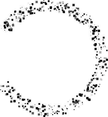 Tamamlanmamış dairesel hatları olan radikal yapı farklı bölümlere bölünmüş..