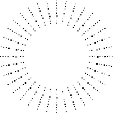 Dairesel yapı, seyrek nokta yerleştirmelerinden yapılmış ve açık bir geometrik oluşum yaratıyor..