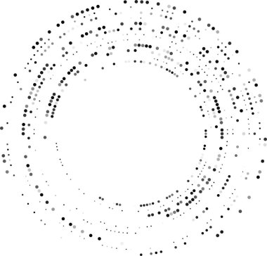 Pürüzsüz geçişler ve yumuşak radyal oluşum gösteren nokta tabanlı eşmerkezli daire.