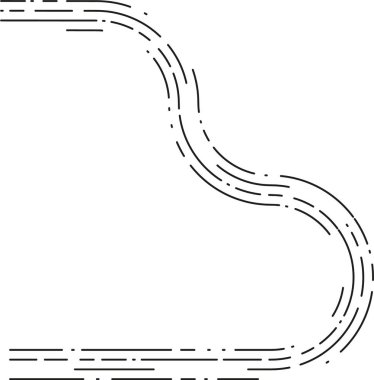 Element, kesik bölümlerin düzensiz akışla dalgalı dönüş hatlarına dönüştüğü bir sıvı dönüş yolu taşır.