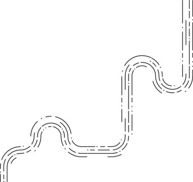Element, kontrollü bir süpürme konumu oluşturan kesik düzensiz bölümlerden oluşan güdümlü bir hareket eğrisi gösterir.