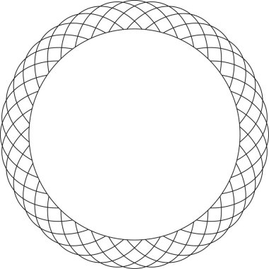 Aynı hizada çoklu eşmerkezli halkalarla oluşturulmuş dairesel kablo geometrisi.