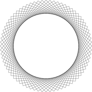 Dairesel geometri, sürekli halka biçiminde düzenlenmiş kalın bir spiralden oluşur..