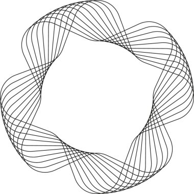 Dairesel geometri dalgalı döngü içinde düzenlenmiş çokgen döngüler ile tasarlanmıştır.