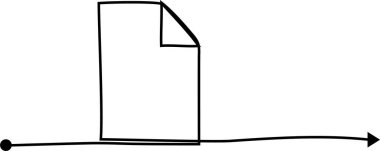 Kalın düz ve kıvrımlı çizgilerle çizilmiş belge benzeri çizgiler bir yaprak şeklini andırıyor.